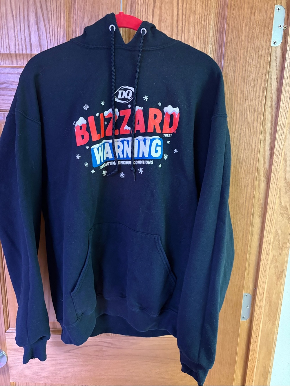 Dairy Queen Black 'Blizzard Warning' Hooded Sweatshirt